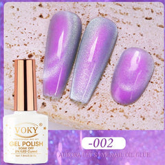 Holographic 9D Cat Eye Glitter Gel Nail Polish