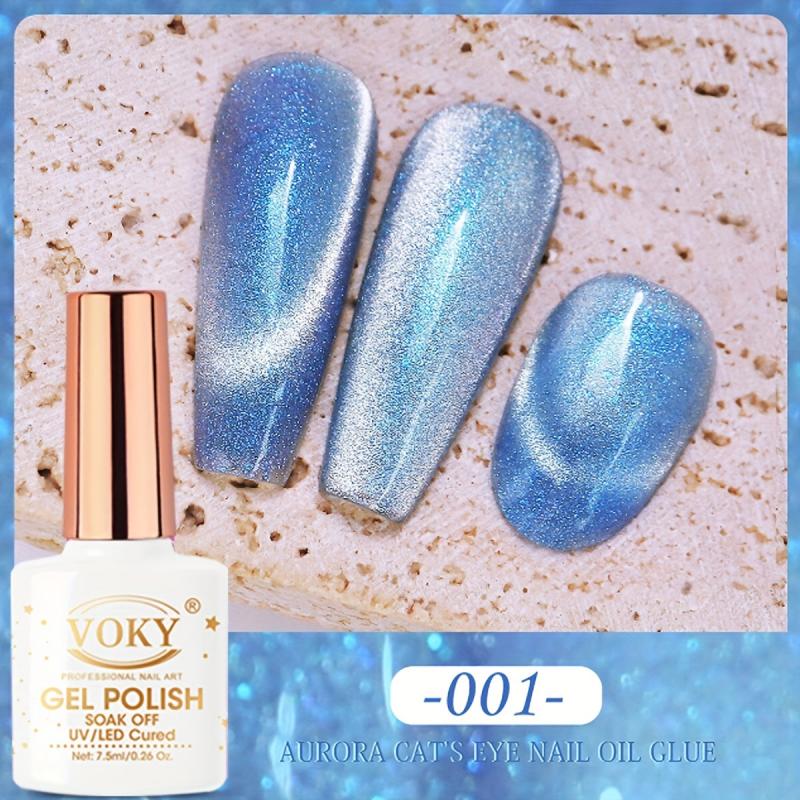 Holographic 9D Cat Eye Glitter Gel Nail Polish
