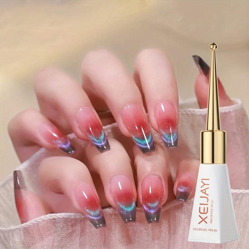Holographic Glitter 9D Cat Eye Gel & Jelly Crystal Ice Clear Gel Polish