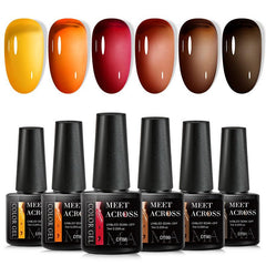Jelly Amber Gel Nail Polish Crystal Transparent Gel Polish For Halloween