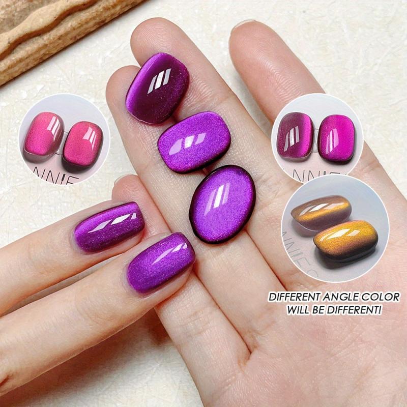 9D Cat Magnetic Gel Nail Polish - Reflective Glitter Chameleon Effect