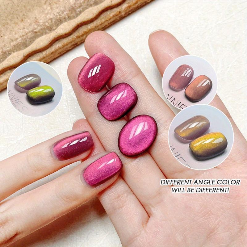 9D Cat Magnetic Gel Nail Polish - Reflective Glitter Chameleon Effect