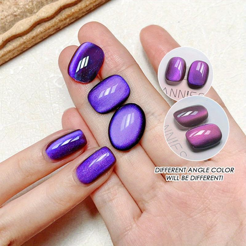 9D Cat Magnetic Gel Nail Polish - Reflective Glitter Chameleon Effect