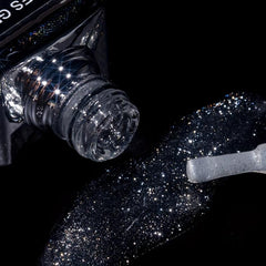 Shimmer Diamond Gel Top Coat for Nail Art - Soak Off Varnish