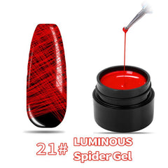 Glow in the Dark Spider Web Nail Art Gel Polish