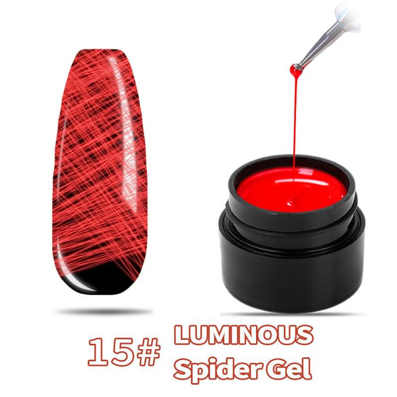 Glow in the Dark Spider Web Nail Art Gel Polish