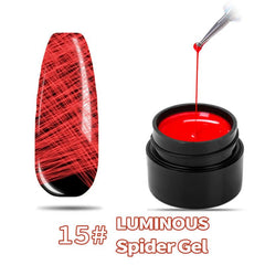 Glow in the Dark Spider Web Nail Art Gel Polish