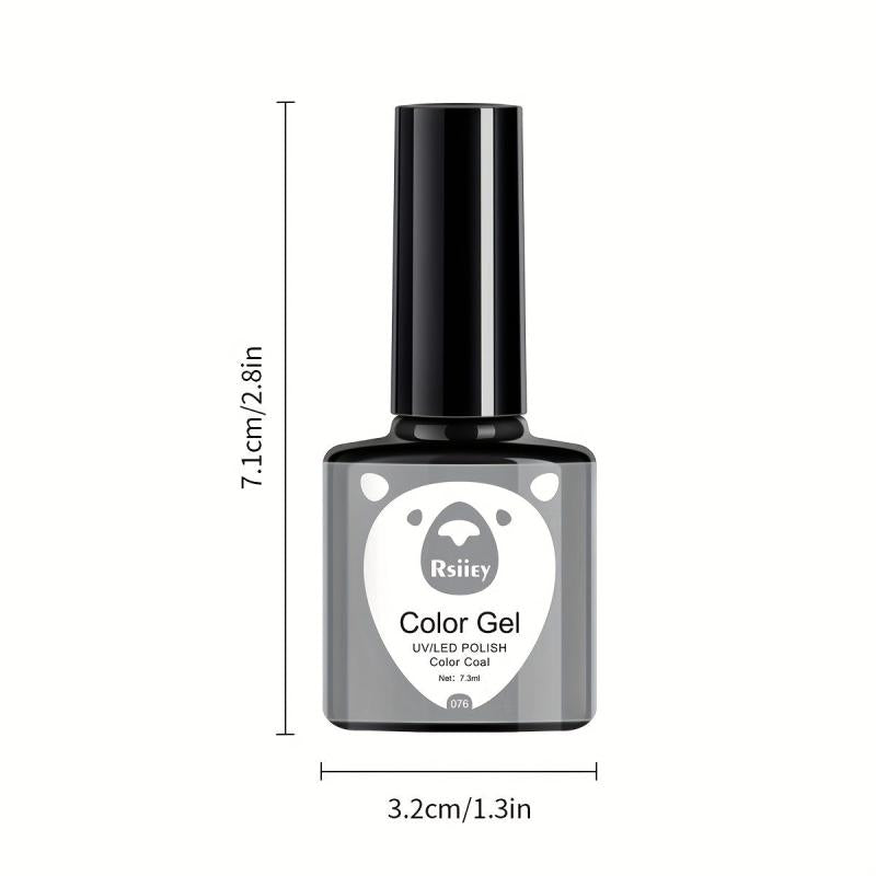 Glitter Gel Nail Polish Set - 6 Colors Soak Off No Wipe Gel Polish