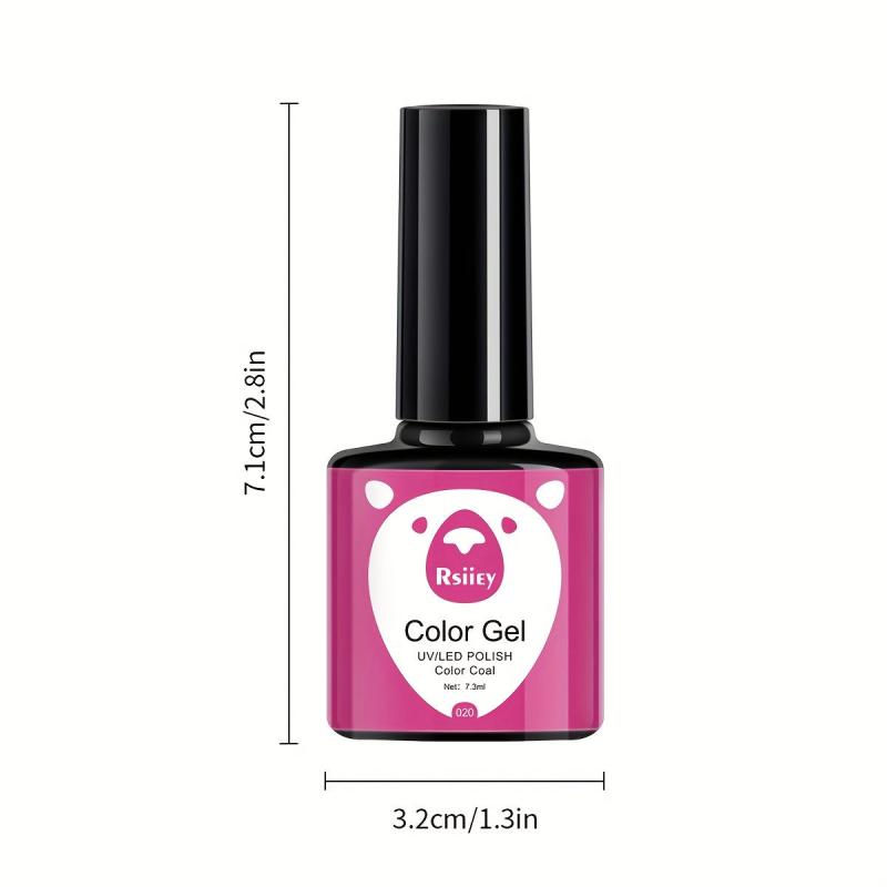 Red Pink Gel Nail Polish Starter Kit 6 Colors Soak Off No Wipe Set