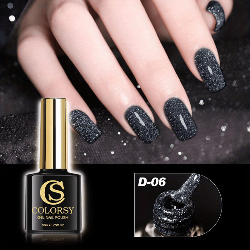 6 Colors Reflective Glitter Gel Nail Polish