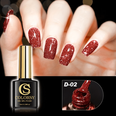 6 Colors Reflective Glitter Gel Nail Polish