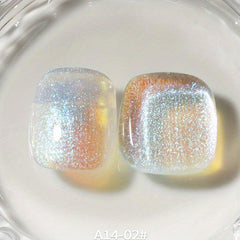 Mermaid Polarized Glitter Gel Nail Polish Pink Purple Shimmer Shell Nail Polish