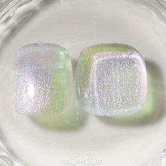 Mermaid Polarized Glitter Gel Nail Polish Pink Purple Shimmer Shell Nail Polish