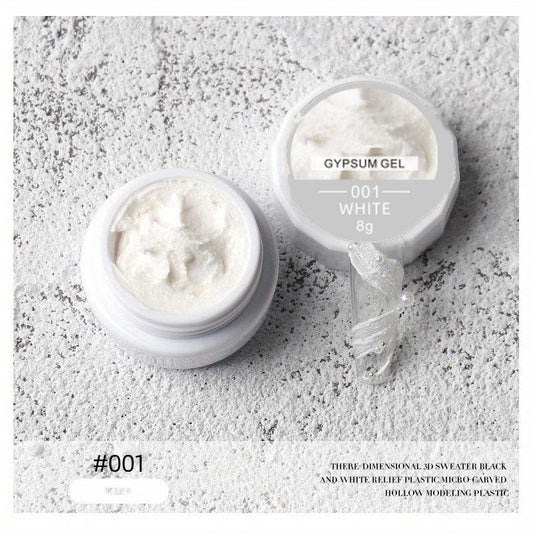 3D Acrylic Nail Art Glitter Powder Glue Enhancement Paint Line Texture Set
