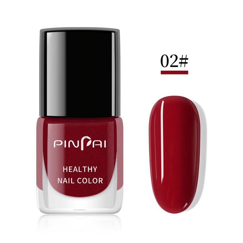 Quick Dry Wine Red Nail Polish Waterproof Non Peelable Glossy Manicure Gift