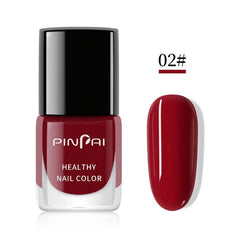 Quick Dry Wine Red Nail Polish Waterproof Non Peelable Glossy Manicure Gift