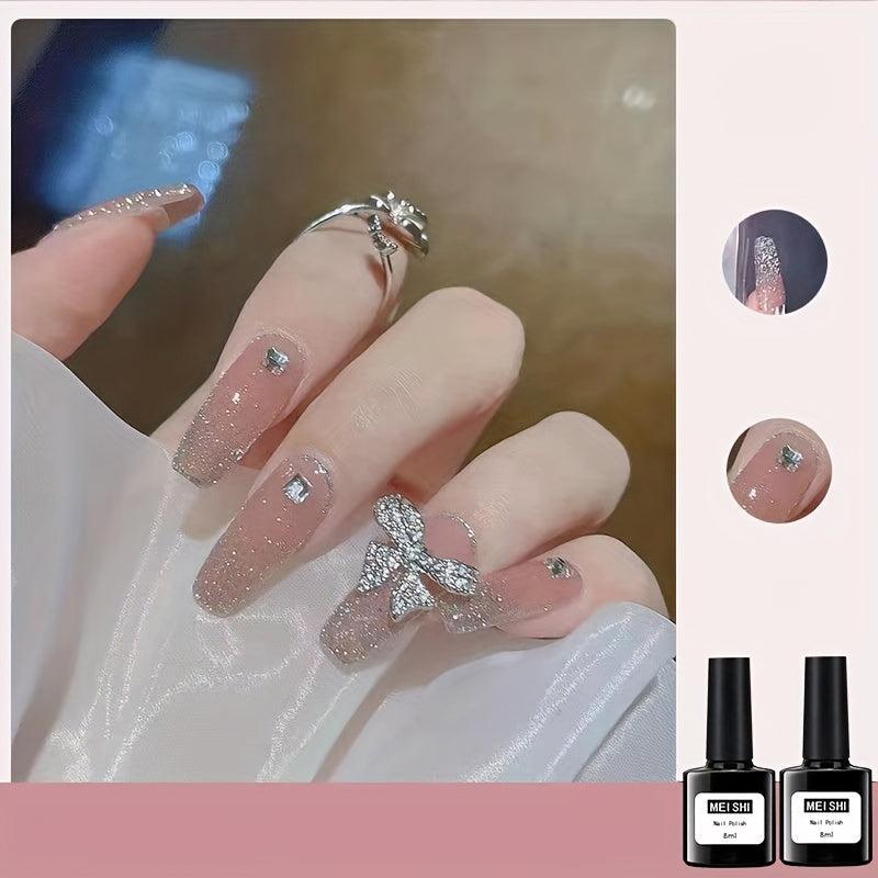 Gel Nail Polish Starter Kit - Glossy Quick Dry Manicure Nail Art DIY Salon