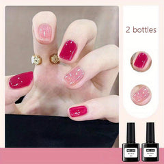 Gel Nail Polish Starter Kit - Glossy Quick Dry Manicure Nail Art DIY Salon