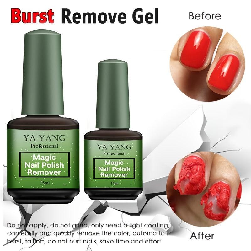 2pcs Magic Nail Polish Remover Acrylic Nail Extension Poly Gel Remover