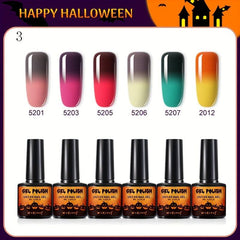 Halloween Changing Gel Nail Polish Set - Temperature Changing Gel Polish Kit