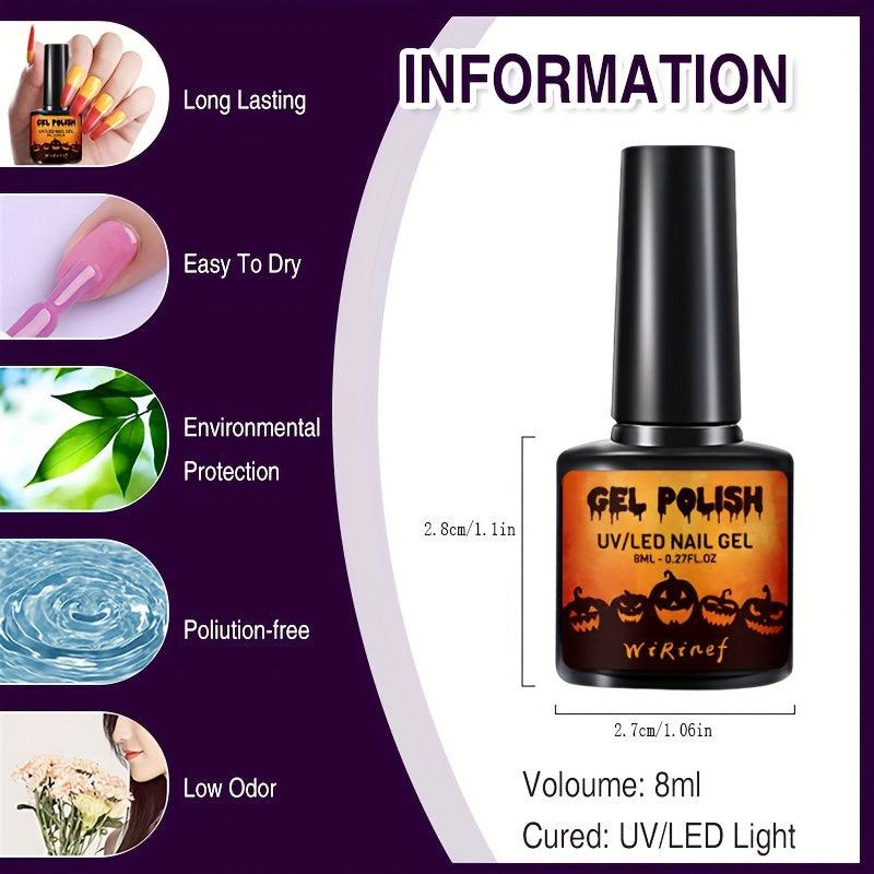 Halloween Changing Gel Nail Polish Set - Temperature Changing Gel Polish Kit