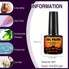 Halloween Changing Gel Nail Polish Set - Temperature Changing Gel Polish Kit