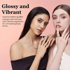 Pure Black Gel Nail Polish for Home Salon DIY