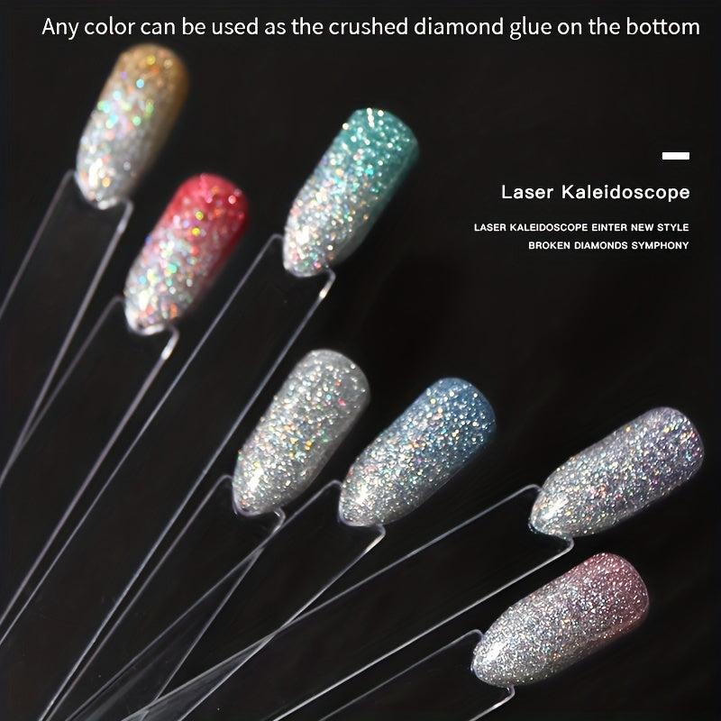 Glitter Gel Nail Polish Sparkling Broken Diamond Gel Polish
