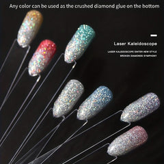 Glitter Gel Nail Polish Sparkling Broken Diamond Gel Polish