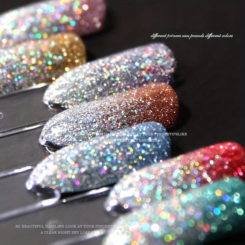 Glitter Gel Nail Polish Sparkling Broken Diamond Gel Polish