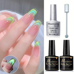Cat Eye Gel Polish Kit with Base Top Coat & Magnet