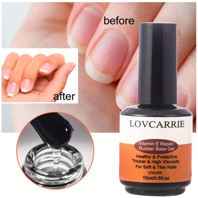 3pcs Vitamin E Gel Base Set for Soft & Thin Nails
