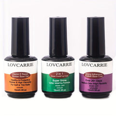 3pcs Vitamin E Gel Base Set for Soft & Thin Nails