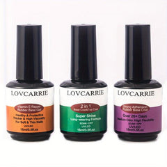 3pcs Vitamin E Gel Base Set for Soft & Thin Nails