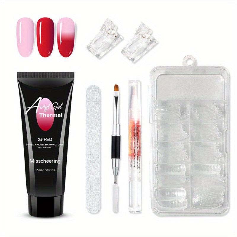 7pcs Temperature Changing Nail Extension Gel Kit