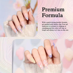 10PCS Soft Candy Colors Gel Nail Polish Set Spring Summer Macaron Shades