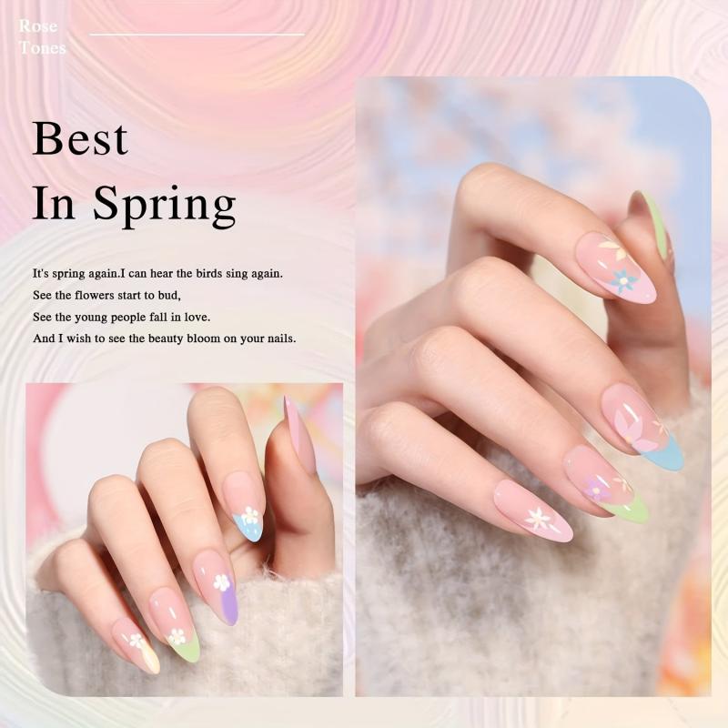 10PCS Soft Candy Colors Gel Nail Polish Set Spring Summer Macaron Shades