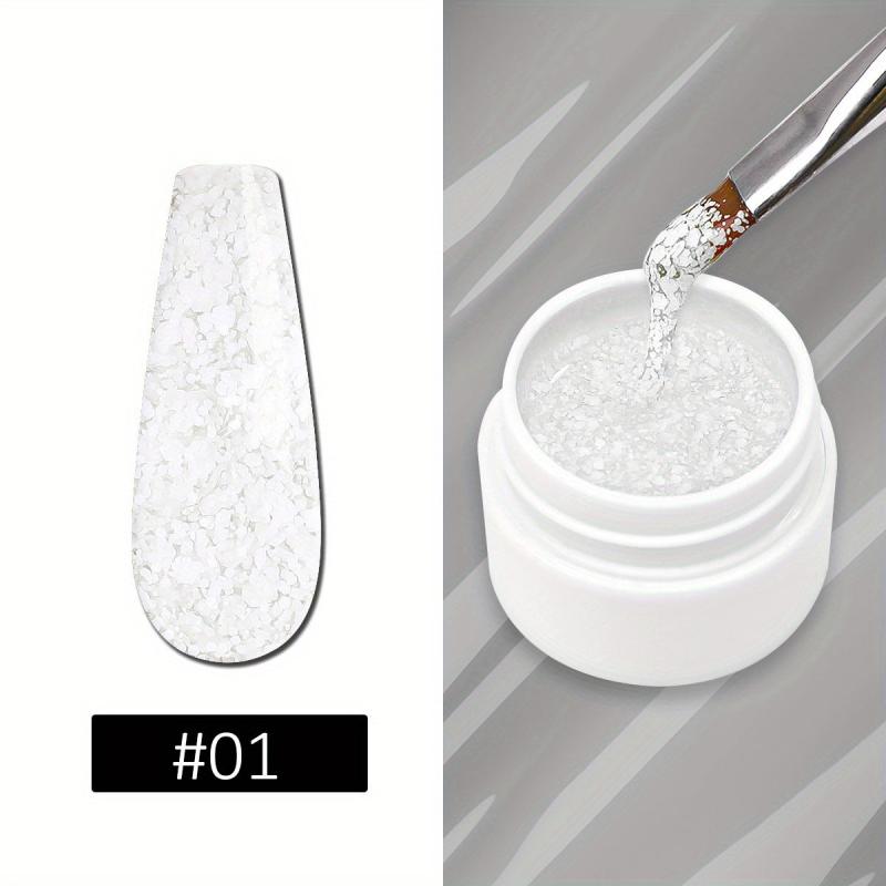 Snowflake Nail Glue Multicolor Dark Gel Polish 5g