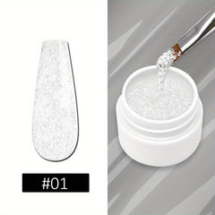 Snowflake Nail Glue Multicolor Dark Gel Polish 5g