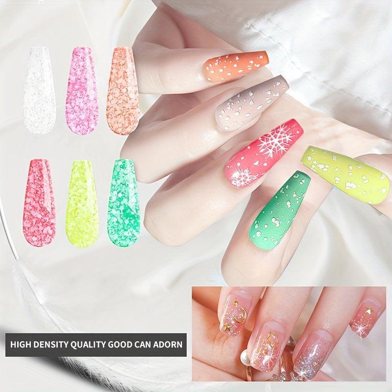Snowflake Nail Glue Multicolor Dark Gel Polish 5g