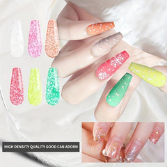 Snowflake Nail Glue Multicolor Dark Gel Polish 5g