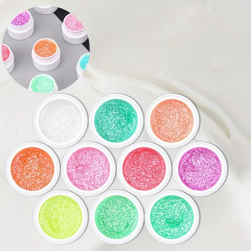 Snowflake Nail Glue Multicolor Dark Gel Polish 5g