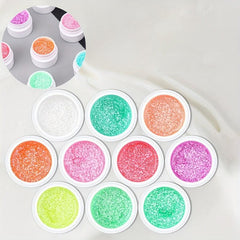 Snowflake Nail Glue Multicolor Dark Gel Polish 5g