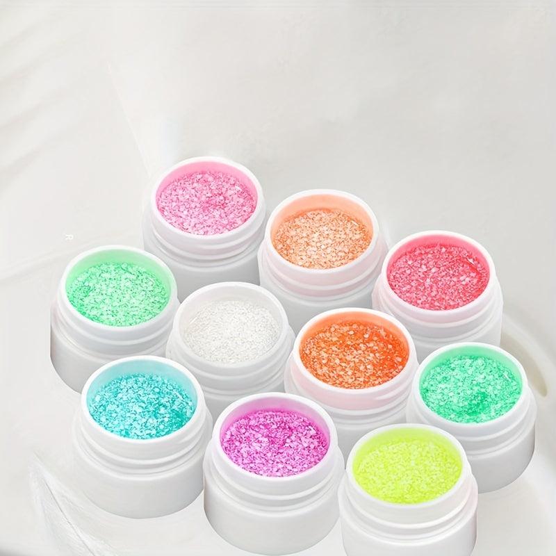 Snowflake Nail Glue Multicolor Dark Gel Polish 5g
