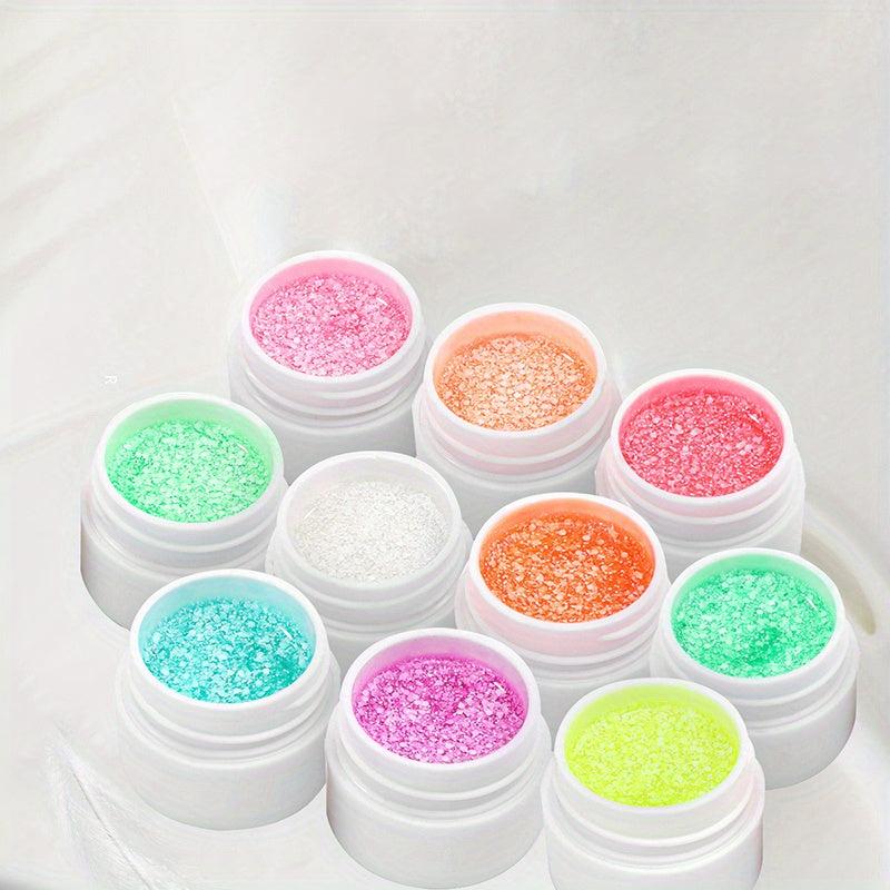 Snowflake Nail Glue Multicolor Dark Gel Polish 5g