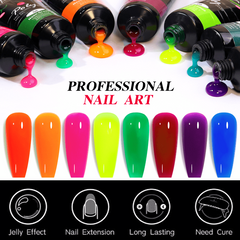 Pastel Jelly Nail Extension Gel Kit - DIY Nail Builder Set