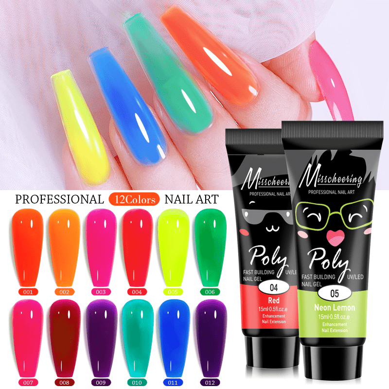 Pastel Jelly Nail Extension Gel Kit - DIY Nail Builder Set