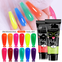 Pastel Jelly Nail Extension Gel Kit - DIY Nail Builder Set