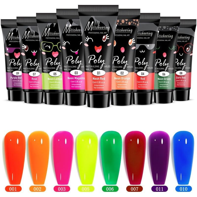 Pastel Jelly Nail Extension Gel Kit - DIY Nail Builder Set