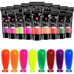 Pastel Jelly Nail Extension Gel Kit - DIY Nail Builder Set